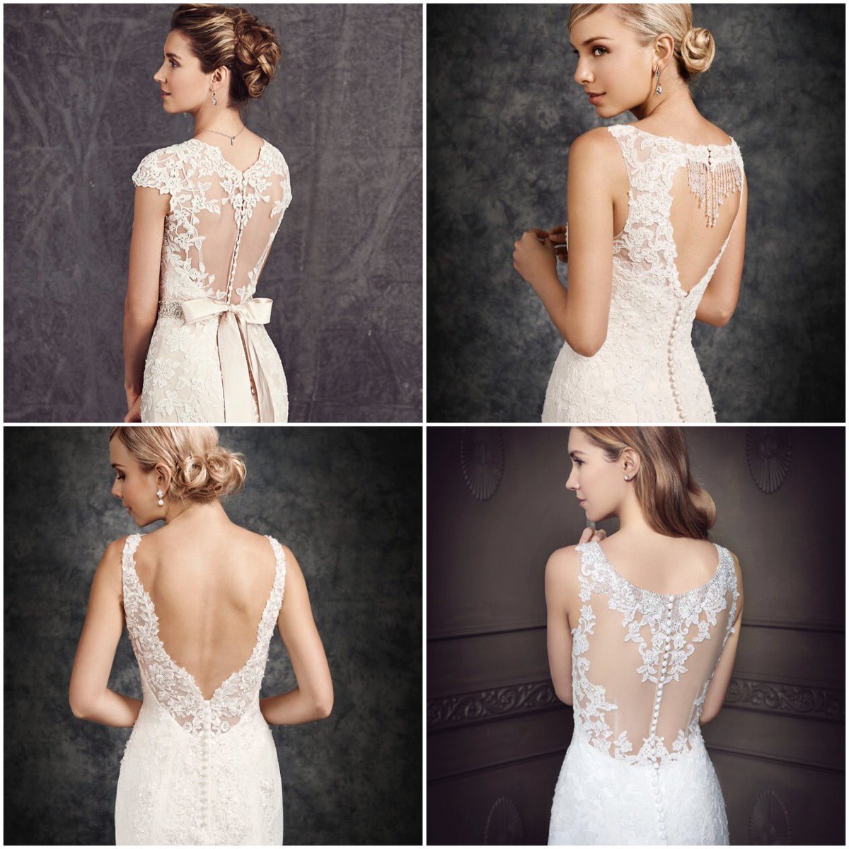 We love a statement back! All of these dresses are from the beautiful Ella Rosa collection, available at our shop in Dorking, Surrey!