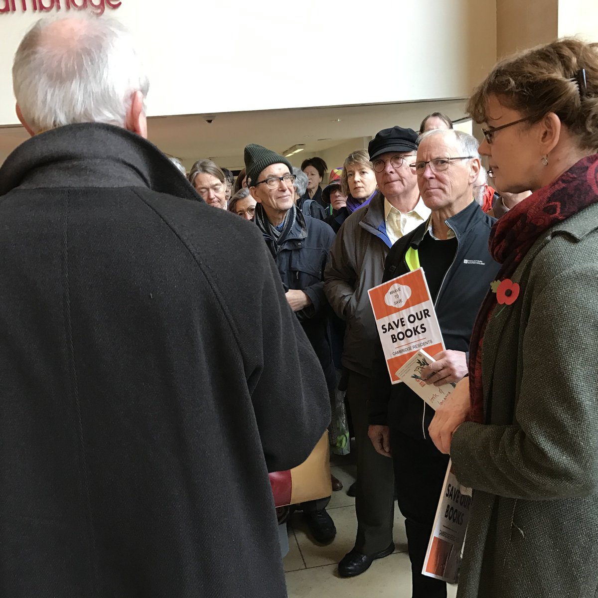 dave4yourparty's tweet image. Protesting against library cuts today with @DanielZeichner