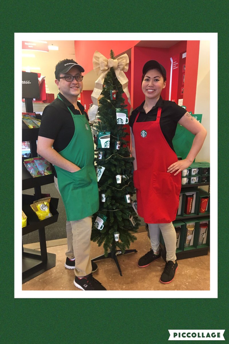 SophiaVMLT1316's tweet image. Starbucks team Holiday Ready☕️☃️#funandfestive🌲@csedoris @lujaynesims