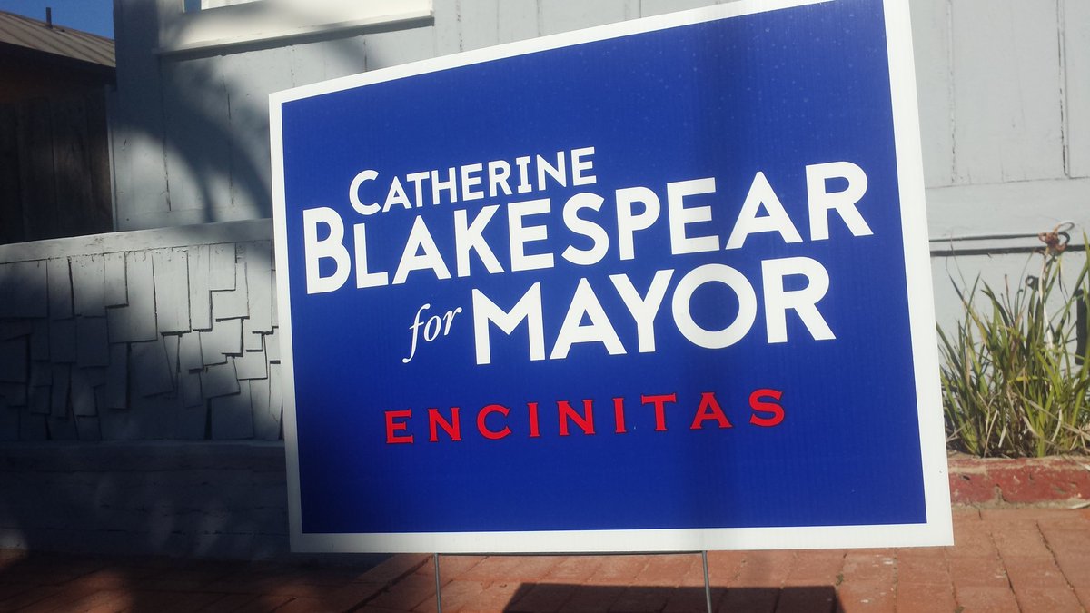 HTMediaDesign's tweet image. Congratulations @Cblakespear !!! We're proud to say you are the new mayor of Encinitas. - the hilltop media design team