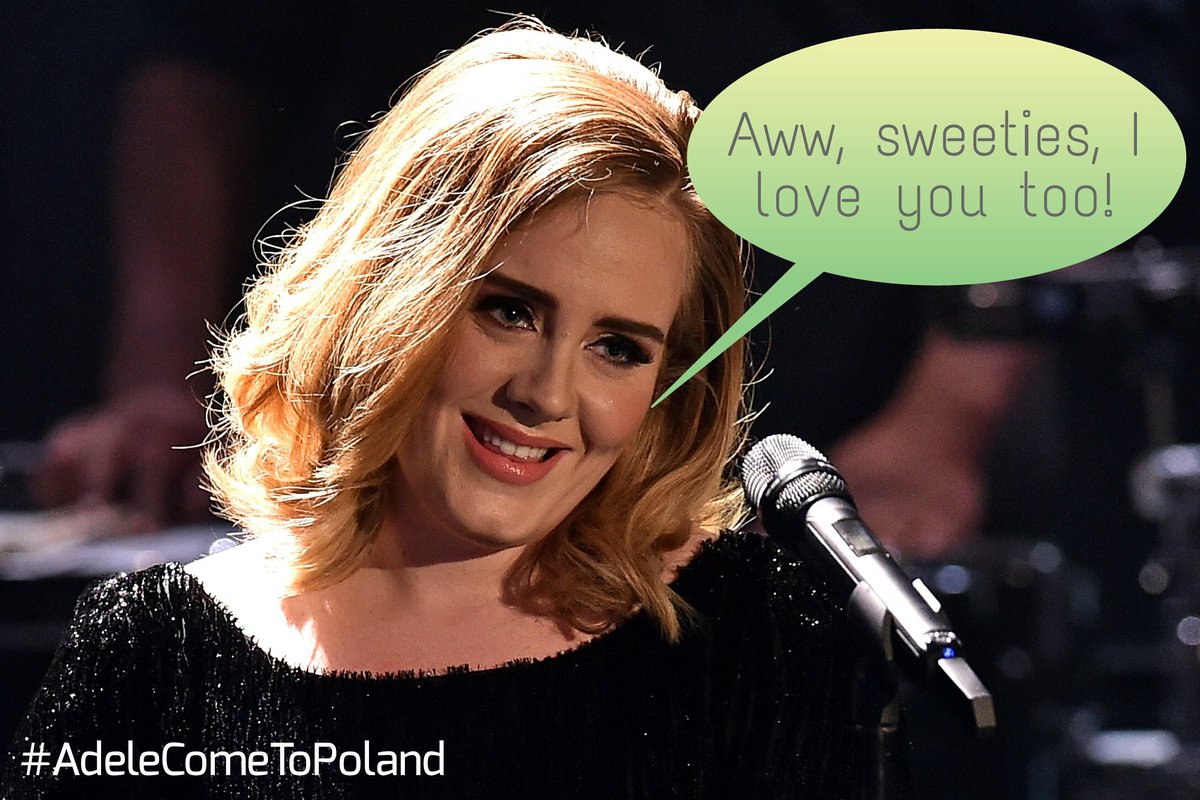 AdelePolandFan's tweet photo. Come one, #Daydreamers, let's use our hashtag #AdeleComeToPoland ! ❤
#Adele @Adele #Daydreamer https://t.co/6NKKuukjuU
