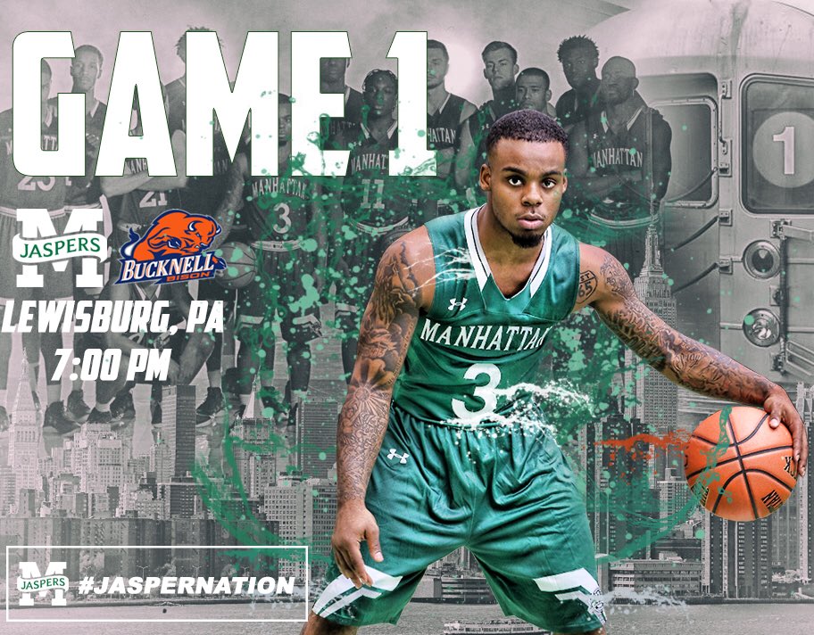GoJaspers's tweet photo. #GameDay #ManhattanMBB opens the season tonight at Bucknell! #JasperNation https://t.co/4AoJkxU3xN
