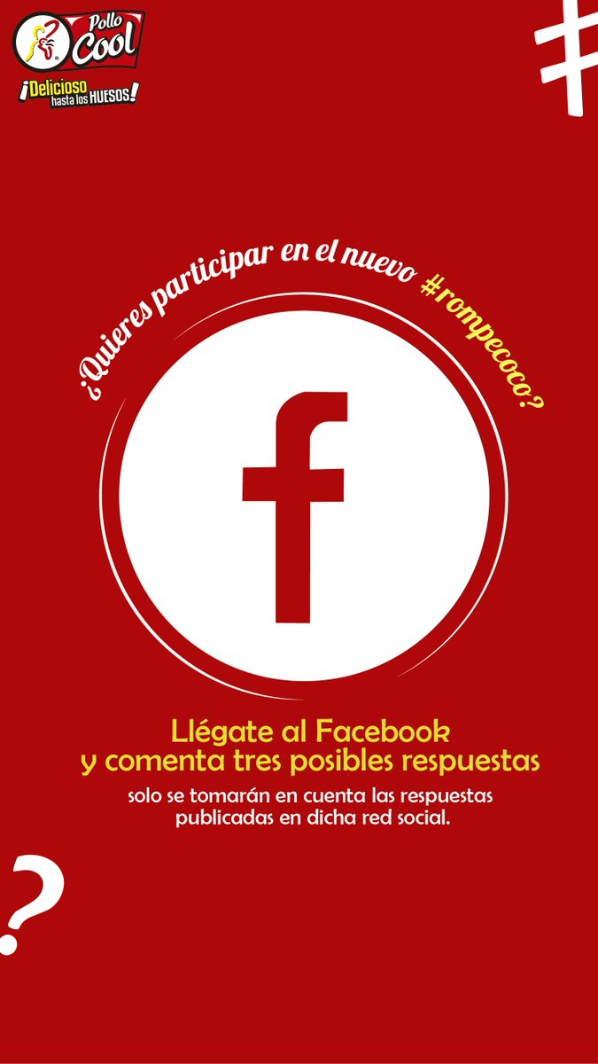 pollo_cool's tweet photo. Llegate a nuestro #Facebook y participa del #RompeCoco #NivelMedio para que te puedas ganar un combo de #ChicharrónDePollo #Go https://t.co/9b76aJ8PjL