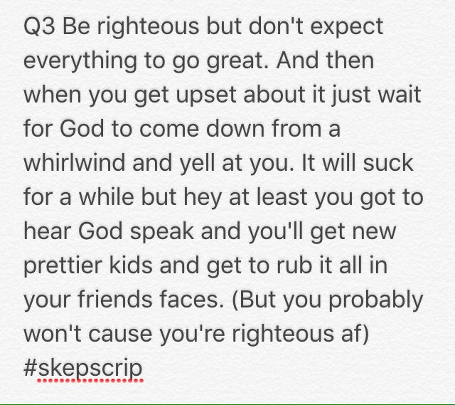 GraceDearing4's tweet photo. Q3 The message of Job π
ππ #skepscrip https://t.co/1WlThLND4U