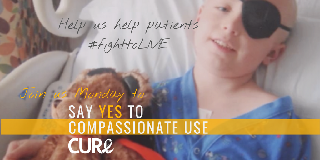 CU_Reform's tweet image. GetReady! Can we count on YOU Monday to say #YEStoCompassionateUse for patients? Watch for the story of a boy who needed YES to #FightToLive