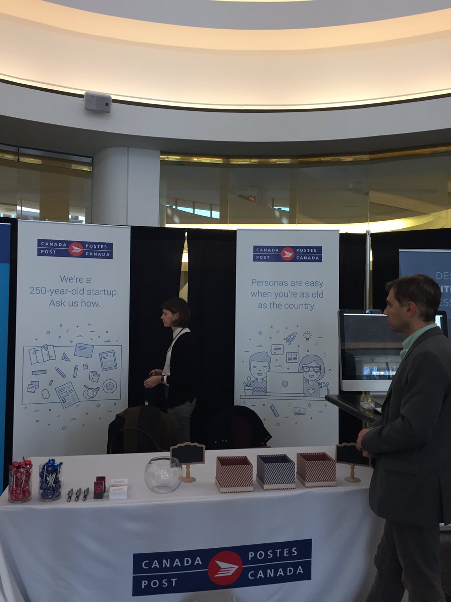 rlallani's tweet photo. @canadapostcorp in action setting up for #canuxconf in Ottawa! https://t.co/dQmyKyFlWE