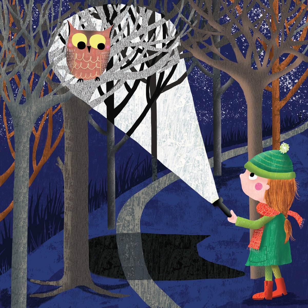 Tracy Cottingham (@tracycottingham) on Twitter photo Night Owl #colour_collective <a href="/Clr_Collective/">Colour Collective</a> #MoroccanBlue #illustration #kidlitart #owl Night Owl #colour_collective <a href="/Clr_Collective/">Colour Collective</a> #MoroccanBlue #illustration #kidlitart #owl