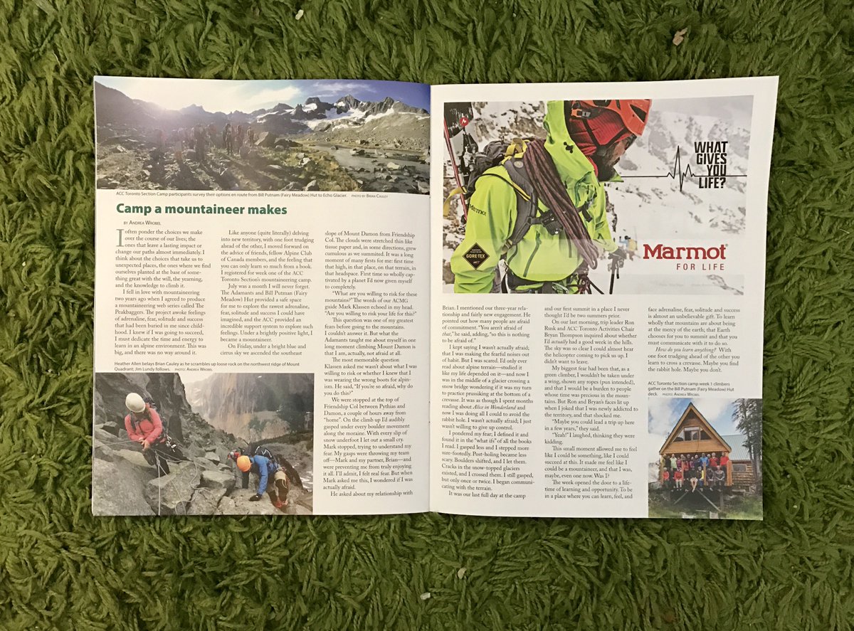 ThePeakbaggers's tweet image. Andrea writes about firsts at the @AlpineClubTO Mountaineering Camp &amp;gt; buff.ly/2fE3dTr