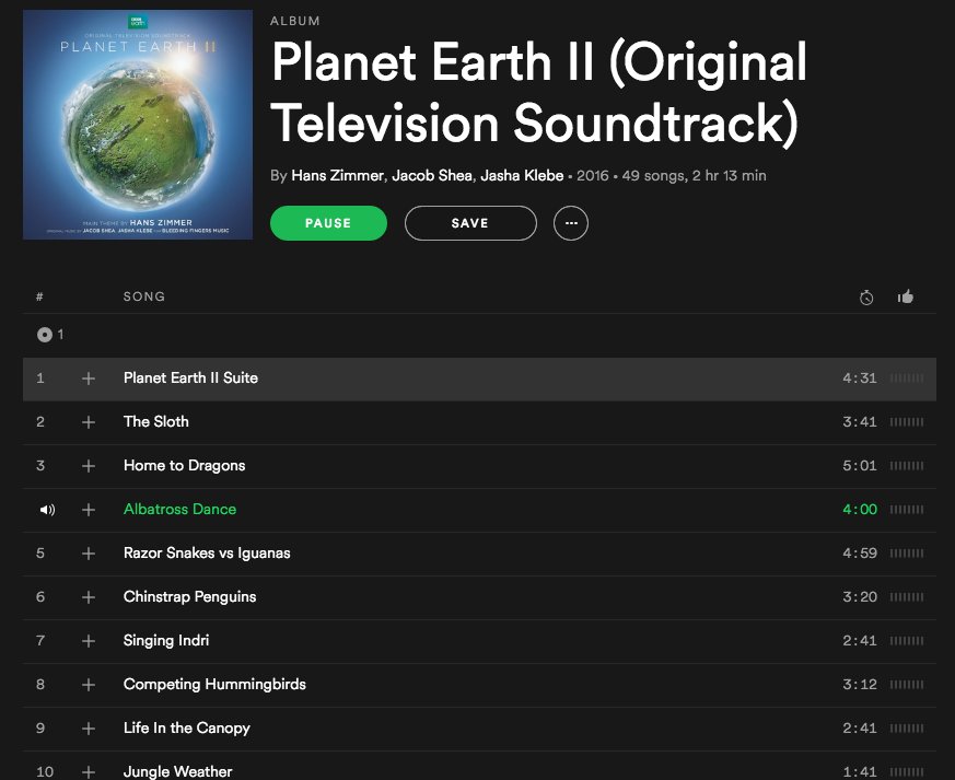 reneetsang's tweet photo. @HansZimmerMusic's instrumental narration in #PLANETEARTH2 is INTENSE! Hope there's BTS on how this score came to be @BBCEarth. https://t.co/9FrqssB62s