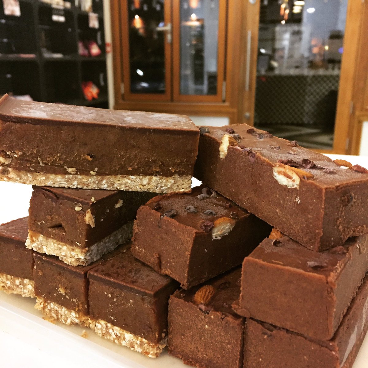 nakeddeli's tweet photo. Tough call 😬 Snickers vs Almond protein fudge..... what do you guys think?? #cleantreats #cleaneats #paleo #newcastle #eatfit #eatclean https://t.co/TToY6J5zg1