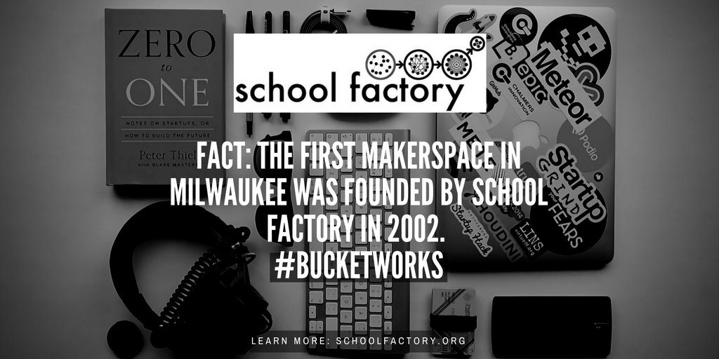 schoolfactory's tweet photo. #SchoolFactory #Bucketworks #Makerspace #Pioneers https://t.co/fNBNBDXBY1