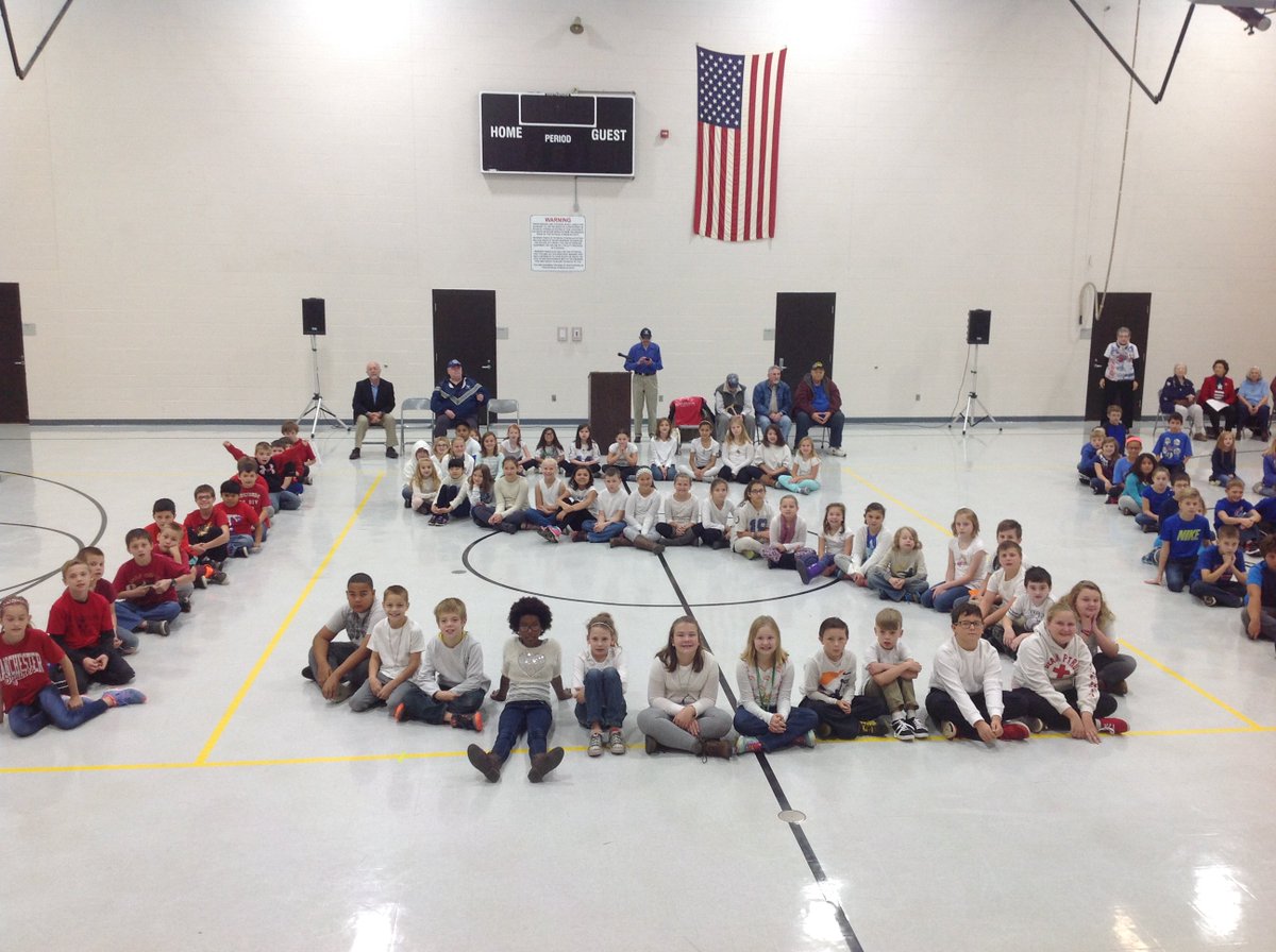 classhanback's tweet photo. What a great way to celebrate our local veterans on Veteran's Day 4th graders!  @MIS_SocialMedia https://t.co/q8GInwFkOO