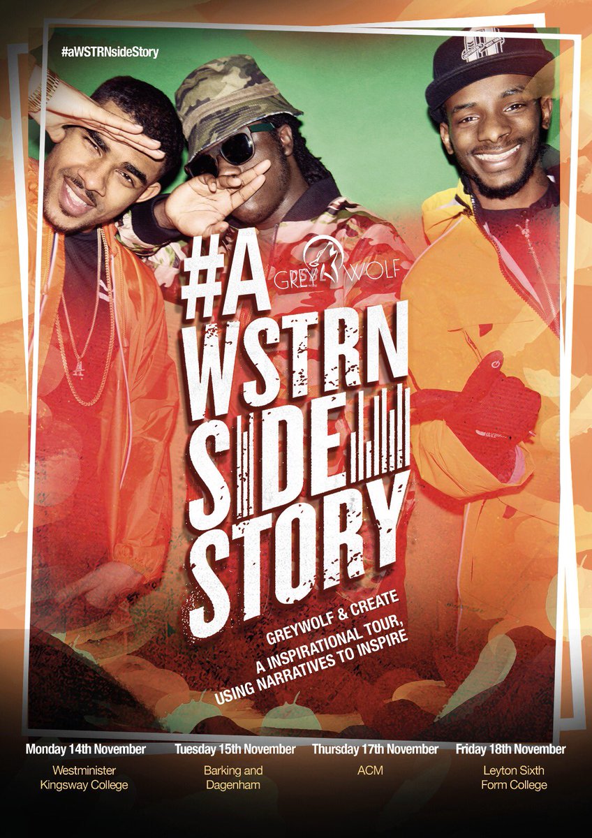 assignedCREATE's tweet photo. Next week is the start of the #aWSTRNsideStory a inspirational college tour, @WSTRNmusic will share there narratives to inspire. https://t.co/go83hP87R0