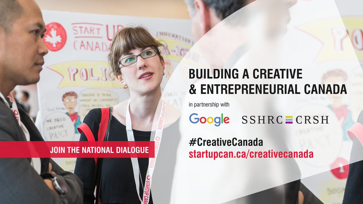 Startup_Canada's tweet image. How can we make Canada a truly creative &amp;amp; entrepreneurial nation? Let us know using #CreativeCanada!
