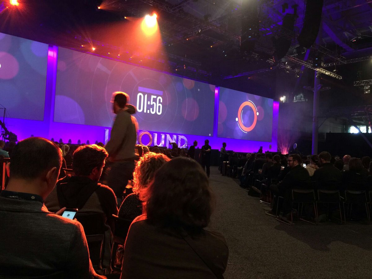 reshmasaujani's tweet photo. It felt good to speak to the 19k people at #INBOUND16 and remind them the future is still female https://t.co/2y4yMhlVx6