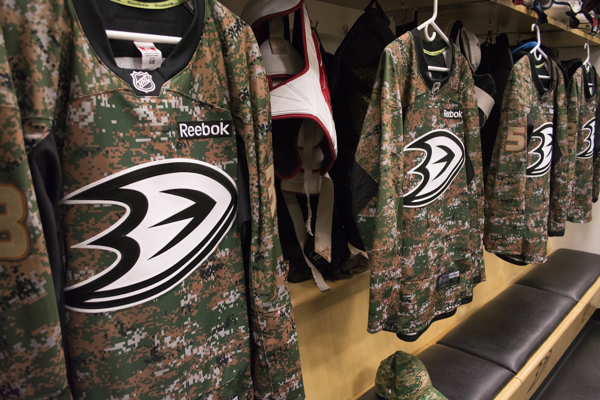 ducks military jersey