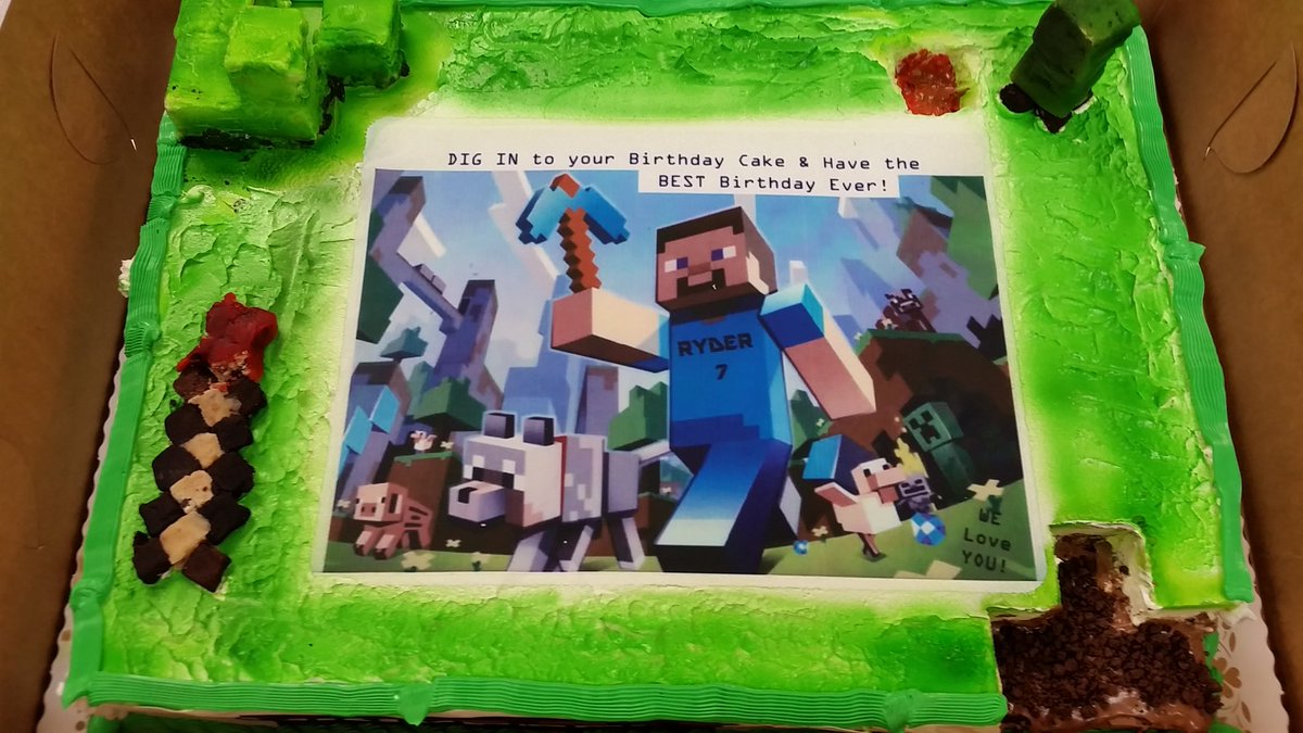 Hackettstown Dq On Twitter Dqcakes Cakedesign Cakes Custom 3d 3dsculpt Minecraft Enderman Digin