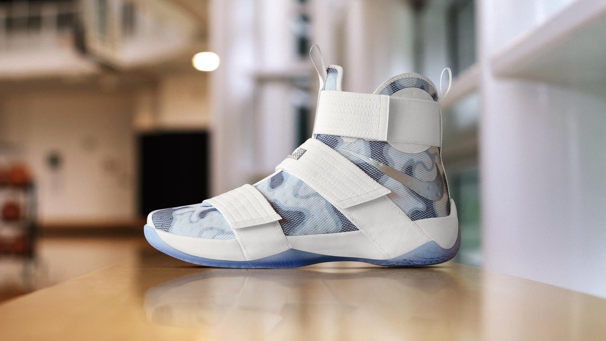 brkicks's tweet photo. Nike introduces the LeBron Soldier 10 "White Camo" for #VeteransDay https://t.co/pAWk9fNQBl