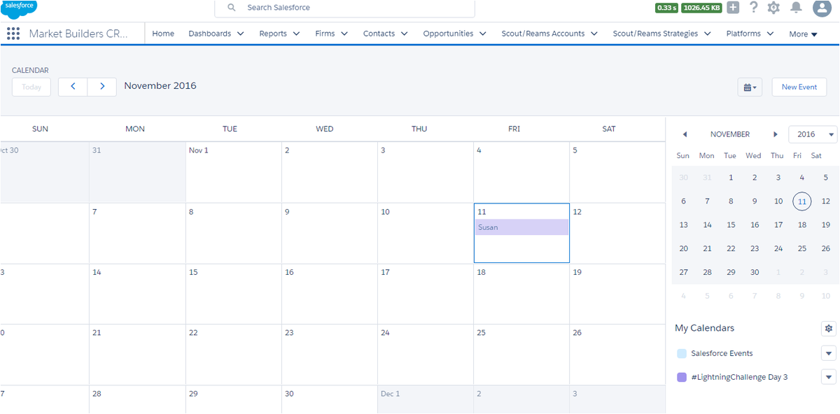 B_Rooster21's tweet photo. #LightningChallenge Day 3 Calendar to show Contact birthdays. #sandbox #notmuchdata https://t.co/UCOZdSqix9