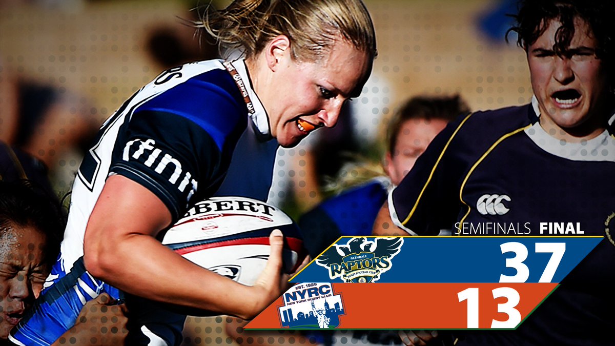 AmericanRaptors's tweet photo. #wplrugby championships semis ends in victory for @glendaleraptors 37-13 over @NewYorkRugby #raptorslife #goingfor3peat https://t.co/Z9nkr9m1ih