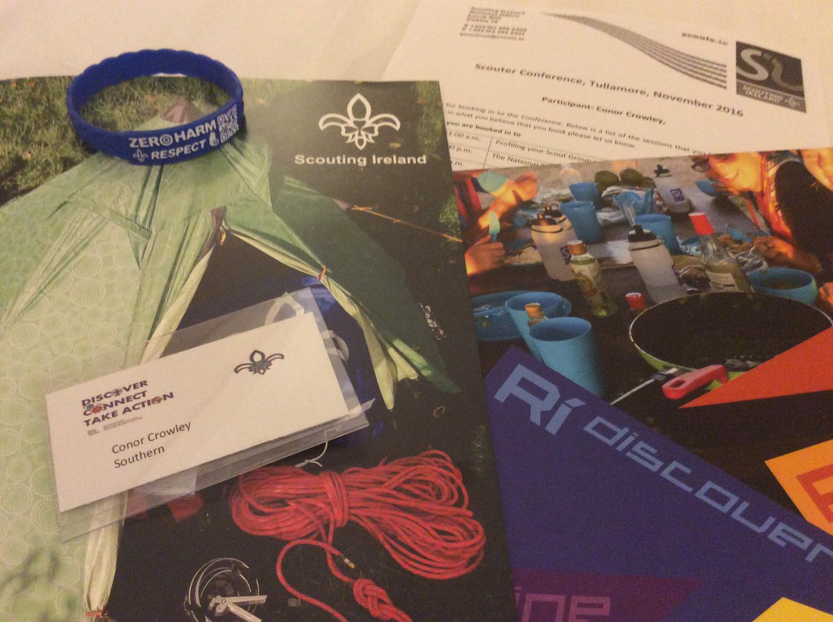 DouglasScouts's tweet photo. All checked in to @ScoutingIreland Scouters Conference. Let the weekend networking begin! #ScoutsIE #SISC2016 https://t.co/AfZkTr2AVs
