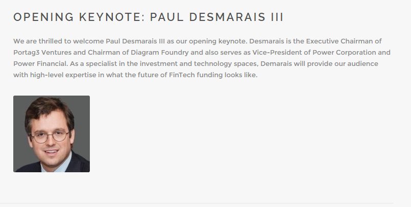 CIXCommunity's tweet photo. What does the future of #FinTech funding look like? Join @p3vc Executive Chairman Paul Desmarais III in his opening keynote on November 21! https://t.co/Bu2cjPcWC4