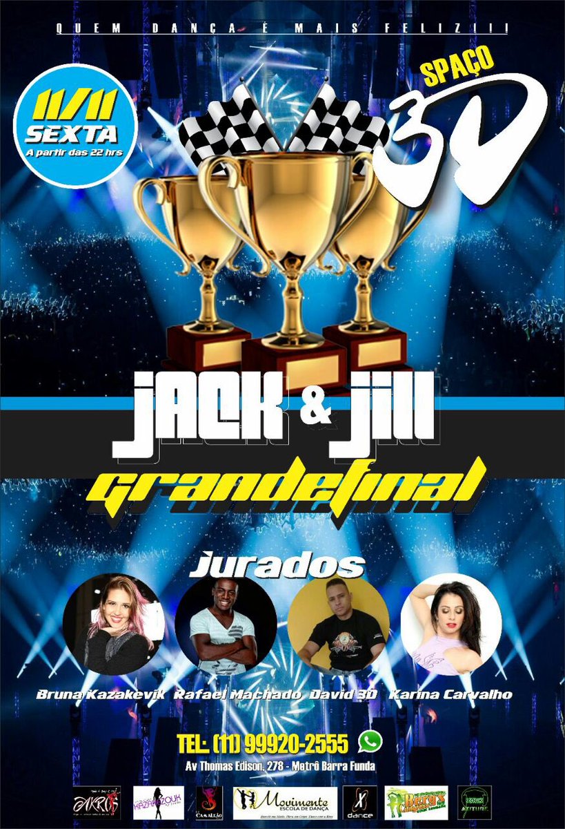 karinac37611920's tweet image. Hoje tem finalíssima J&amp;amp;J de Zouk no Espaço Zouk 3 D
Partiu Zouk🎶
#zouktime #horadozouk #zouk #juretecnico #juradadedanca #karinacarvalho