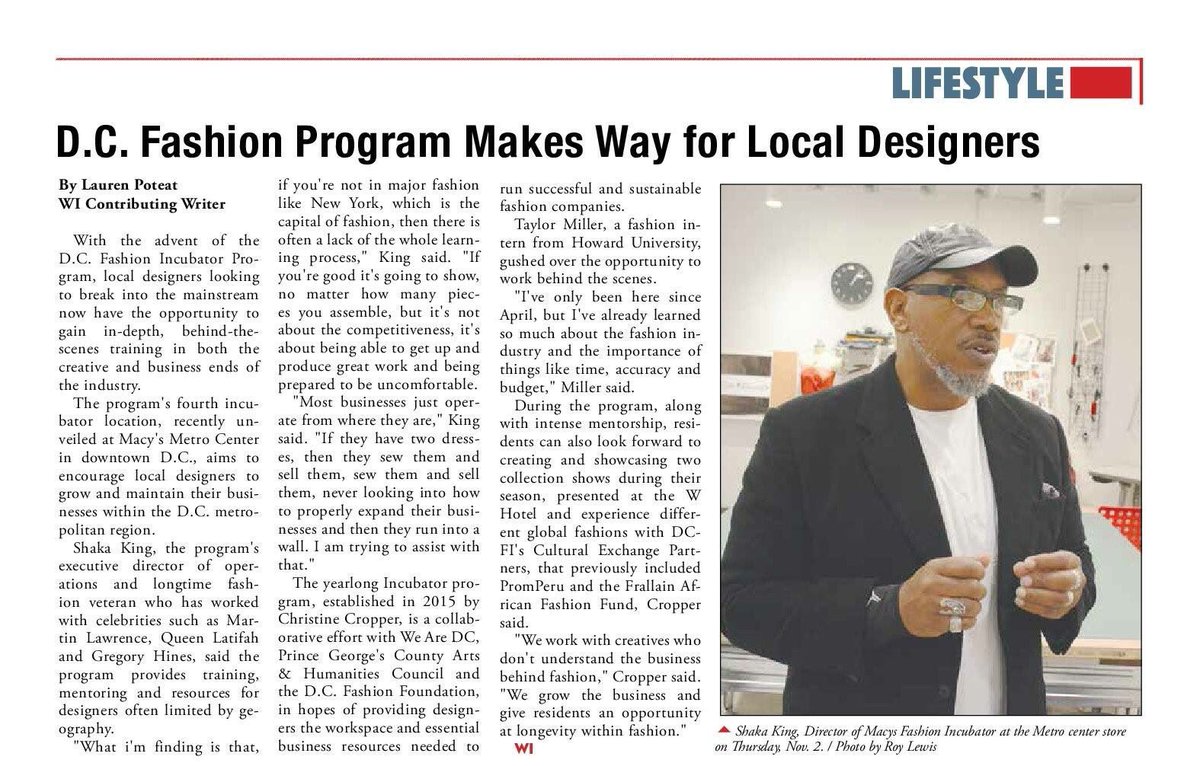 DCFIncubator's tweet photo. Check out our feature in the Lifestyle section of the Washington Informer! https://t.co/OBlre4u6wq https://t.co/8ugw9jTV8e
