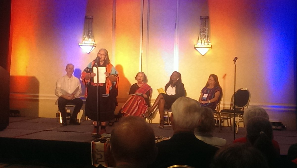 reyes_lay's tweet photo. We r accompanied by a great cloud of witnesses. Women share their ancestor stories #Presente #ABQ2016 @CTACatholics https://t.co/hvjNQOISqX
