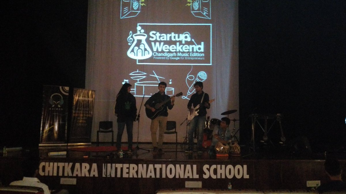 VineetKhurana's tweet photo. Proud facilitator of Startup Weekend Music Edition this weekend #SWCHDMUSIC #Gsw2016 #SWCHD @techstars https://t.co/ZZrsg8TLJm