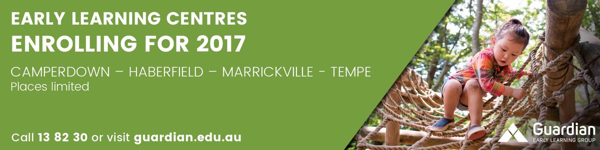 innerwestmums1's tweet photo. Hey IW Mums, Camperdown, Haberfield, Marrickville &amp; Tempe
Early Learning Centres Enrolling for 2017 
Limited Places

https://t.co/WQZJAR1PD5 https://t.co/B1R3l20q4c