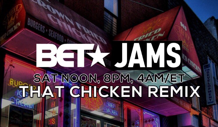 DymeADuzin's tweet photo. TUNE IN! #ThatChickenRemix ft. @myfabolouslife airing tomorrow @ Noon, 8pm &amp; 4am ET on @BETJams #CROWNFRIED 🙏🏾👑🍗 https://t.co/5JQAEyno6M