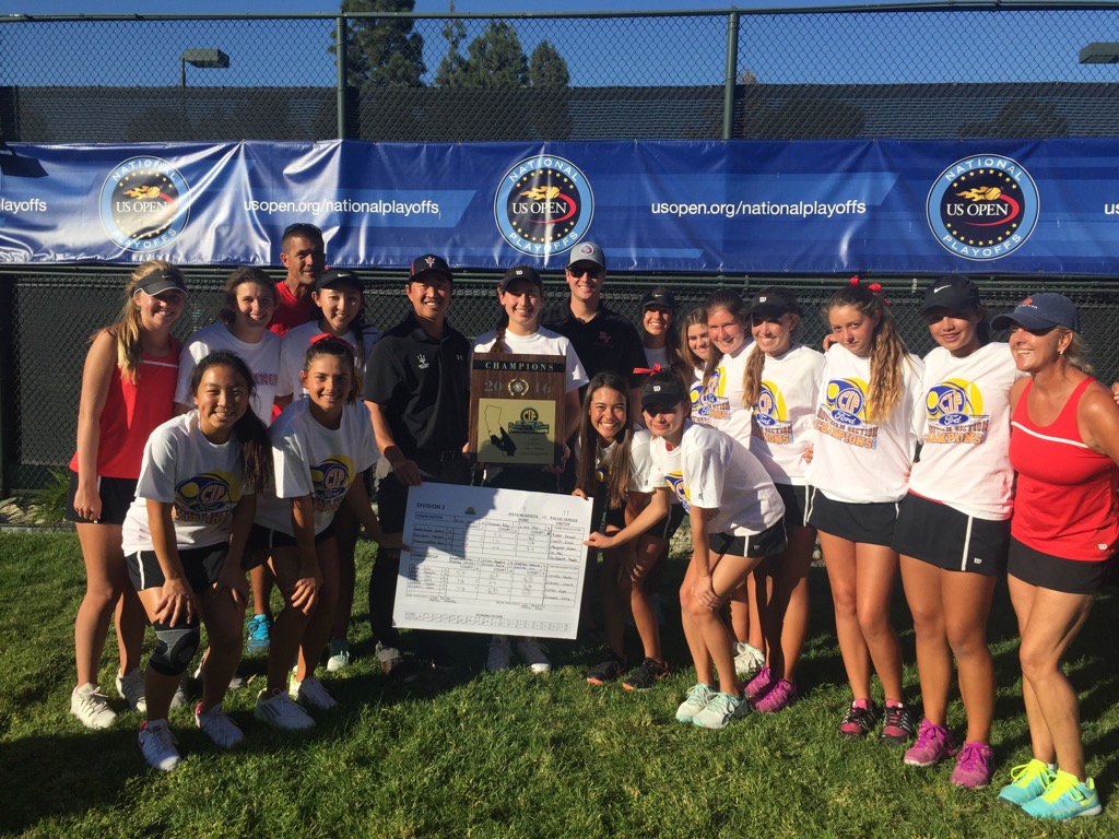 CharlesParkPVHS's tweet photo. CIF Tennis Champs! Congrats Girls Tennis Sea Kings! Impressive! https://t.co/a2YzhWdEjo