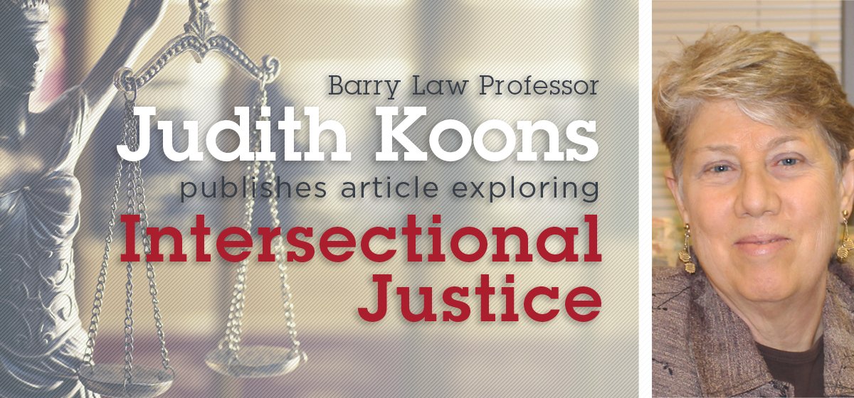 Barry Law School On Twitter Barry Law Prof Judith Koons Published An