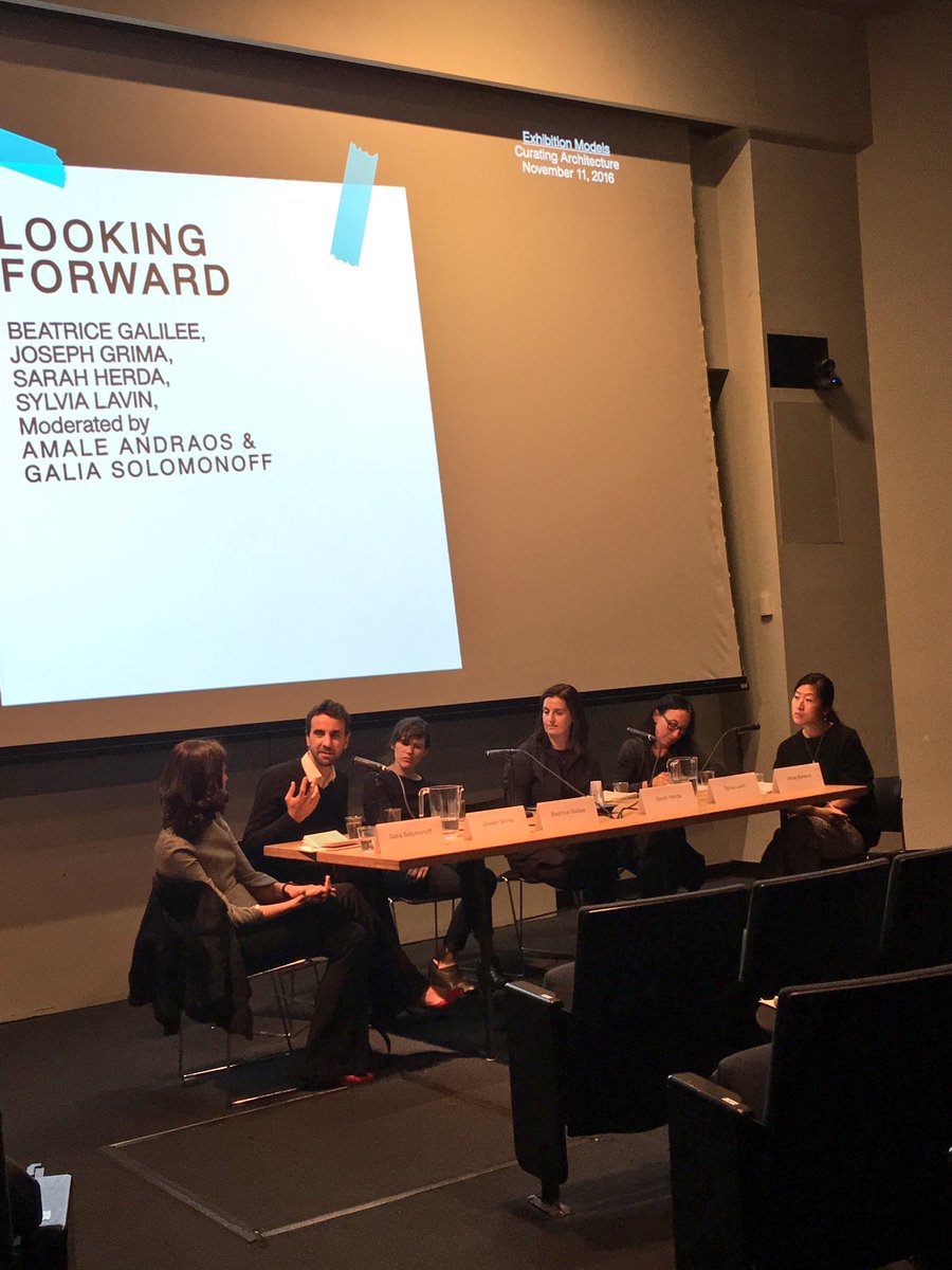 Closing panel bringing up the expanded field of architecture exhibitions: maybe we need new terminology? Are they still even exhibitions?