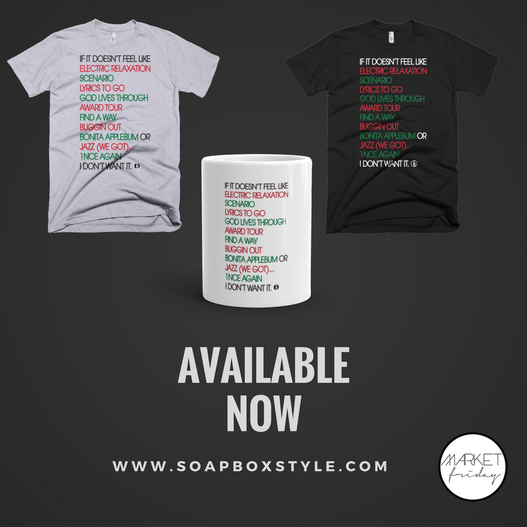 TheSpaceGroup's tweet photo. AVAILABLE NOW!  #ATribeCalledQuest #ATCQ #wegotitfromherethankyou4yourservice #makeastatment #soapboxstyle https://t.co/lfSPy7r4Rc https://t.co/zbxITQmUb0