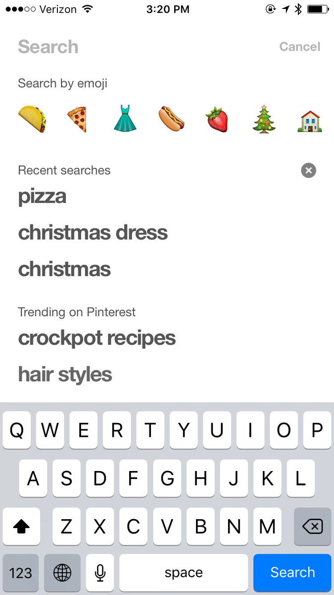 Inspired by <a href="/emojiconco/">Emojicon</a> to prototype emoji search on <a href="/Pinterest/">Pinterest</a> 🍕🍭☃️