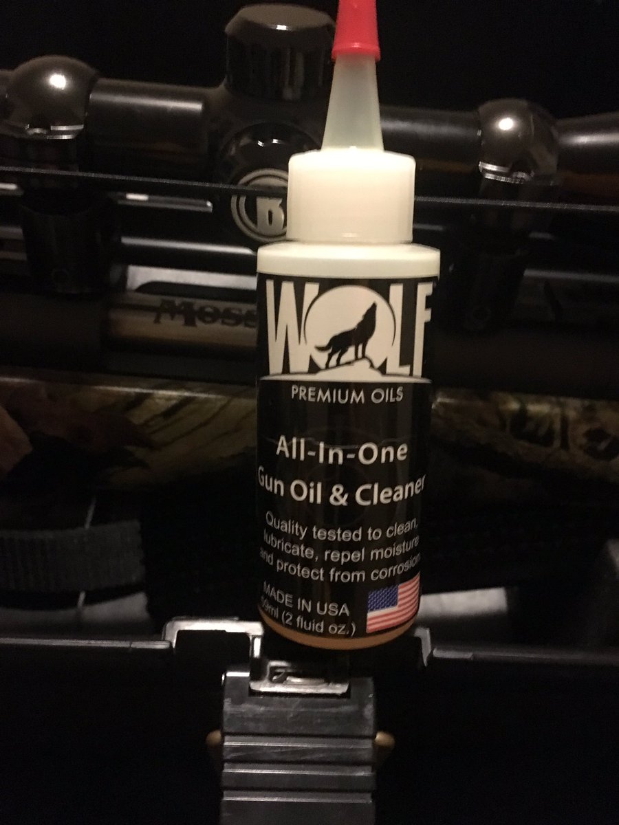 LarryMay2's tweet photo. @WolfPremiumOils Don't forget to clean those rifles with the best gun oil on the market! https://t.co/Jvu1b77eqC