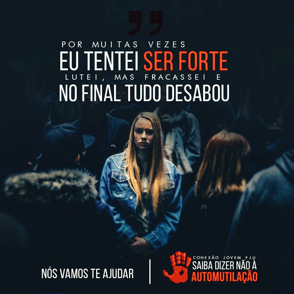 Rosicleide1997's tweet photo. #SDNaAutomutilacao 
#fjuSP 
#FJURibeirao https://t.co/bpjCHm365b