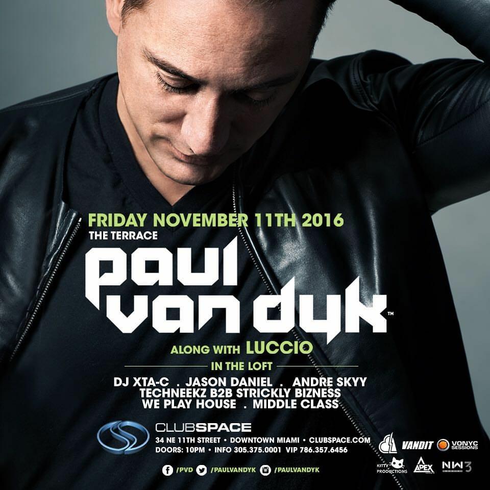 krmnlmusic's tweet photo. Its a lucky night for @PAULVANDYK [ 11/11 ]
TONIGHT!

HMU FOR DETAILS &amp; GUESTLIST!
#partywithkitty #kittyproductions #spacefridays https://t.co/BaRkdWah4B