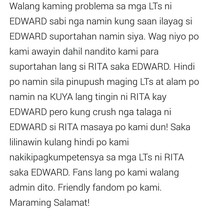 RitArdShippers's tweet photo. Para po sa mga taong patuloy kami dinadawit sa mga issue. Eto po paliwanag namin. Salamat! Godbless sa lahat! https://t.co/ajLQAIPUBB