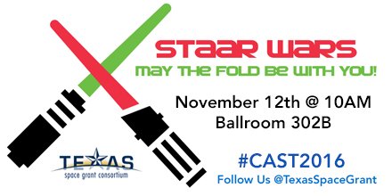 Are you ready for STAAR Wars: May the Fold Be with You? Join us in Ballroom 302B at 10AM tomorrow! #CAST2016