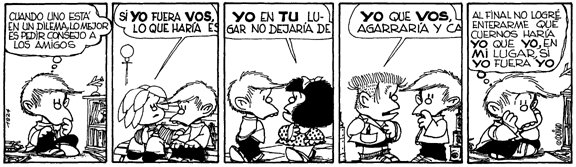 MafaldaQuotes's tweet photo. Al final no logré enterarme qué cuernos haría yo que yo, en mi lugar, si yo fuera yo #MafaldaQuotes https://t.co/Cneq505m0y