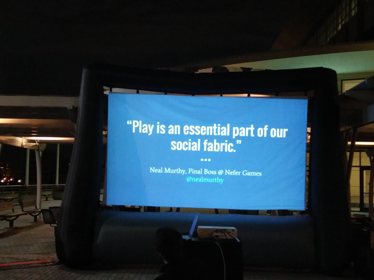 NeferGames's tweet photo. "Go play" ~@nealmurthy 
#Intersections2016 https://t.co/PVZWW3kUoN