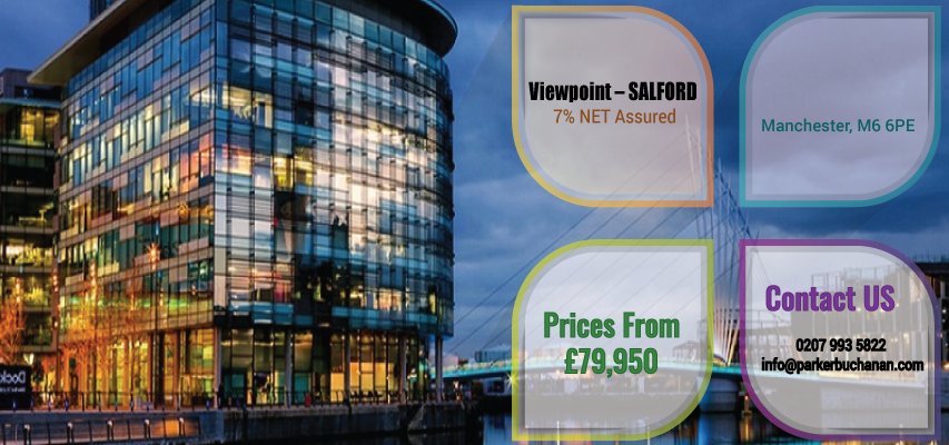PB_INTL's tweet photo. #propertyforsale
Viewpoint – SALFORD – 7% NET Assured
Prices From £79,950
Call-0207 993 5822
Web: https://t.co/RedSteZ9d5
 #PropertyinUK https://t.co/CxZmrNHItM
