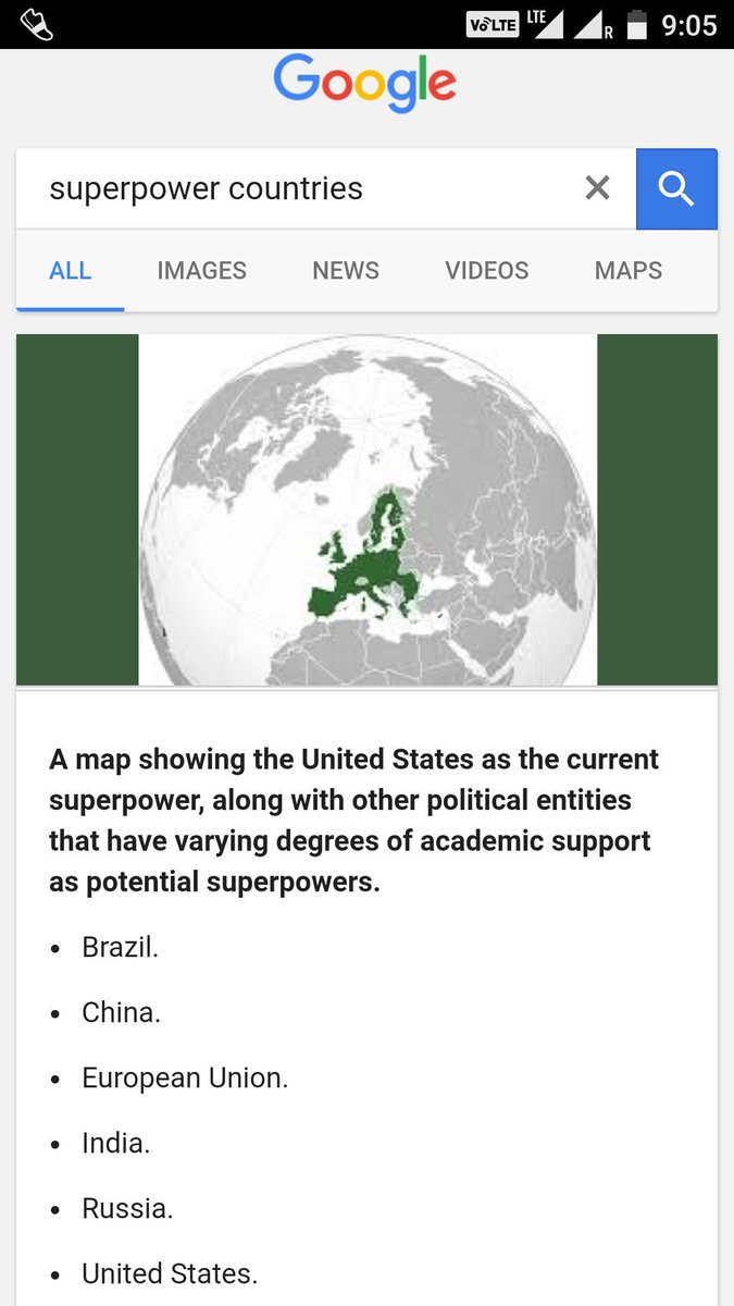 ani30oct's tweet image. Bros &amp;amp; Sis,
Google "superpower countries" &amp;amp; u will see result of hard work by @narendramodi ji in last 2 yrs. U will feel proud. Trust him.