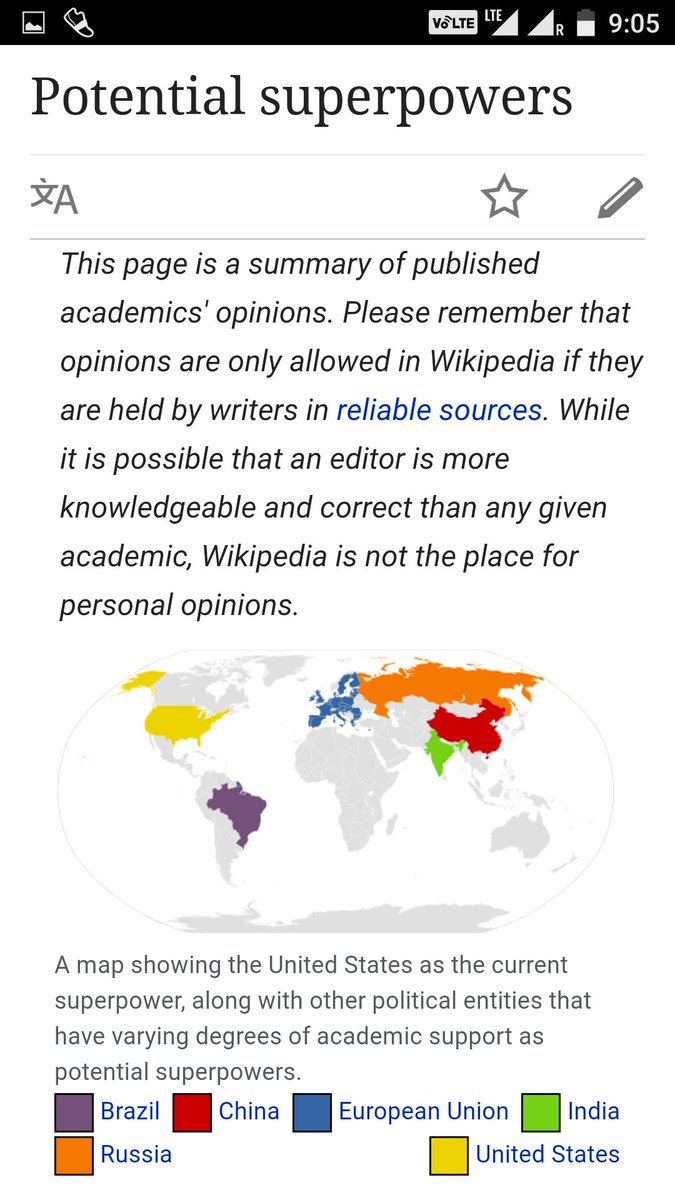 ani30oct's tweet image. Bros &amp;amp; Sis,
Google "superpower countries" &amp;amp; u will see result of hard work by @narendramodi ji in last 2 yrs. U will feel proud. Trust him.