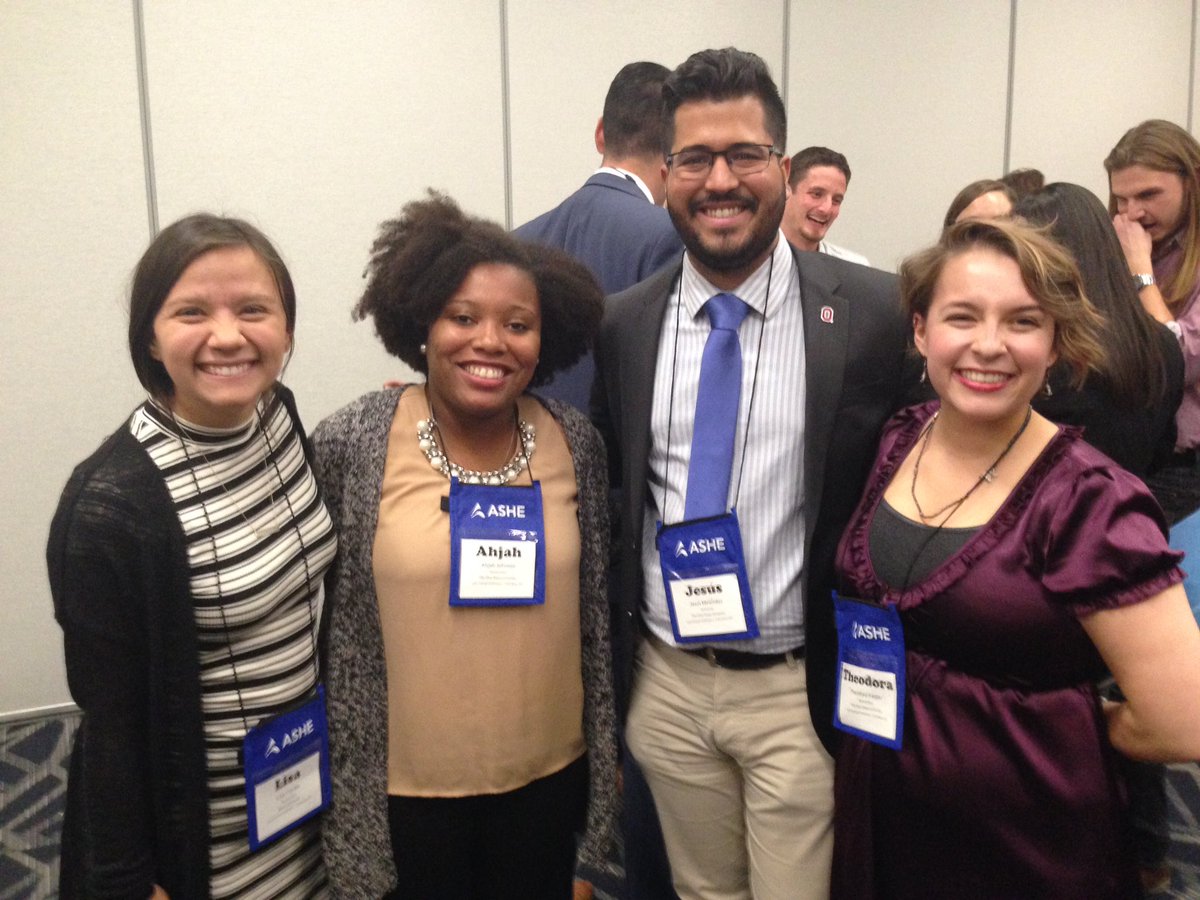 OSUEdStudies's tweet photo. How Firm Thy Friendship! βοΈ-ππΎ #Ashe2016 #osureception #edresearch #highered https://t.co/XOXZFbnbrR