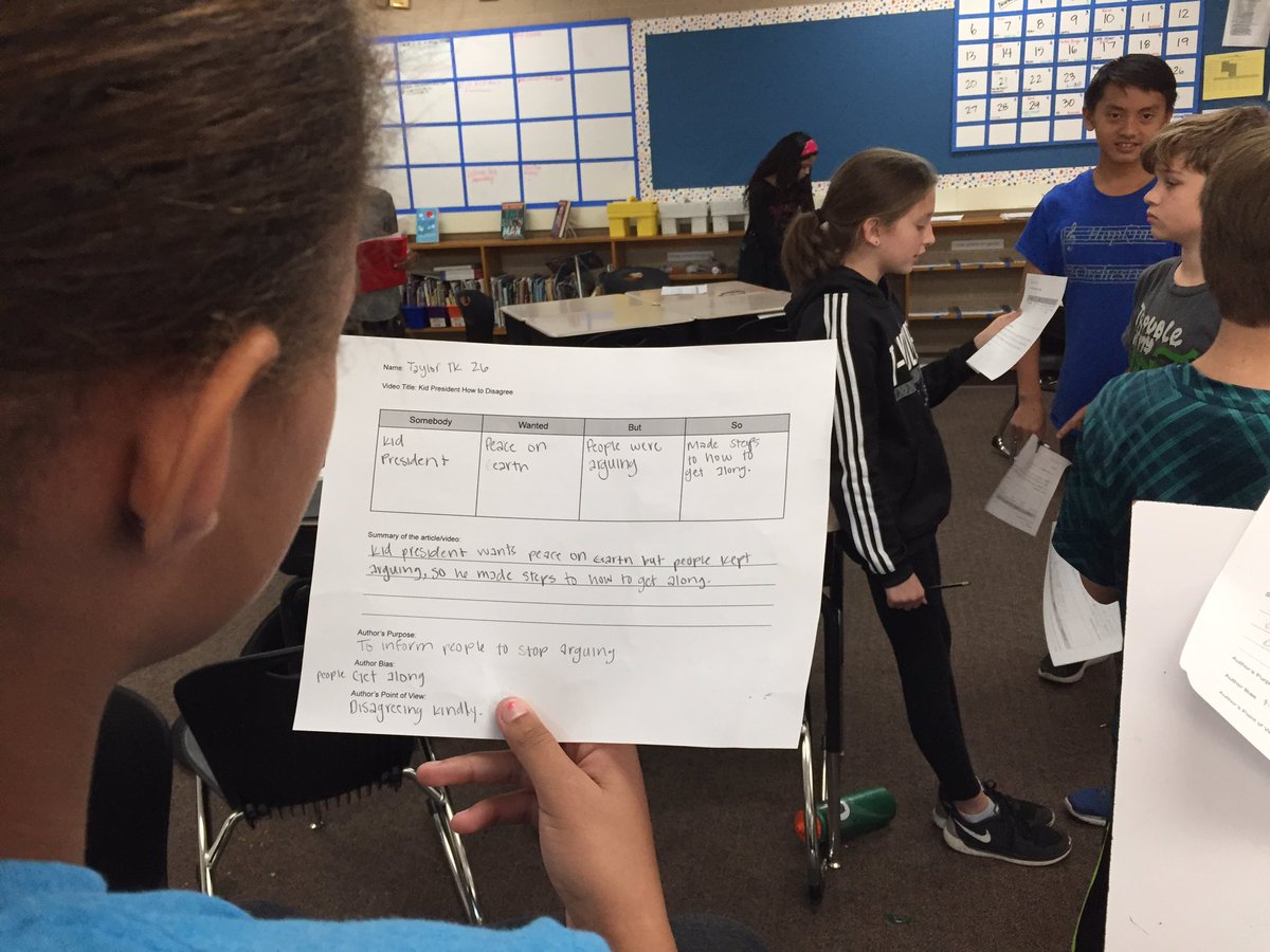 kast0406's tweet photo. Ss learning how to disagree from @iamkidpresident and then sharing Somebody Wanted But So summaries using "Tea Party" method #GLCLR #rdngnf https://t.co/AMJMOWftJl
