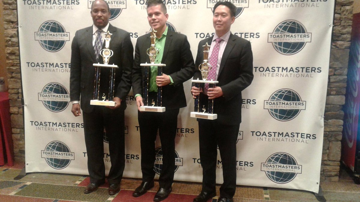 NorthMetroTM's tweet photo. Check out those trophies! Congrats to the winners! #D44emerge #Toastmasters https://t.co/SB0or42eVs